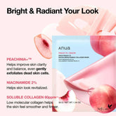 Anua Peach 70 Niacin Brightening Collagen Mask (4ea)